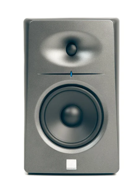 스튜디오 오디오 모니터 흰색 절연 — 스톡 사진