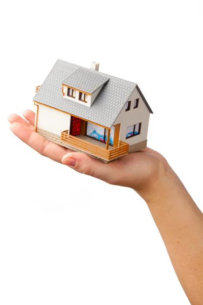 House on the hand — Stock Photo, Image