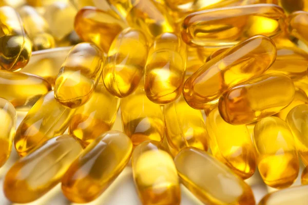 Omega-3 vis vet olie capsules — Stockfoto