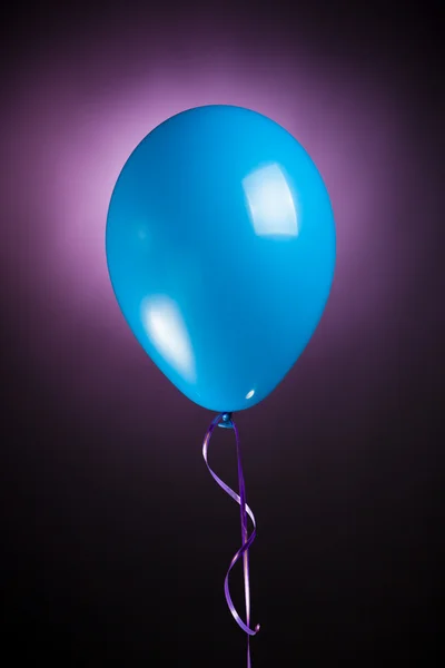 Ünnepi kék hőlégballon — Stock Fotó
