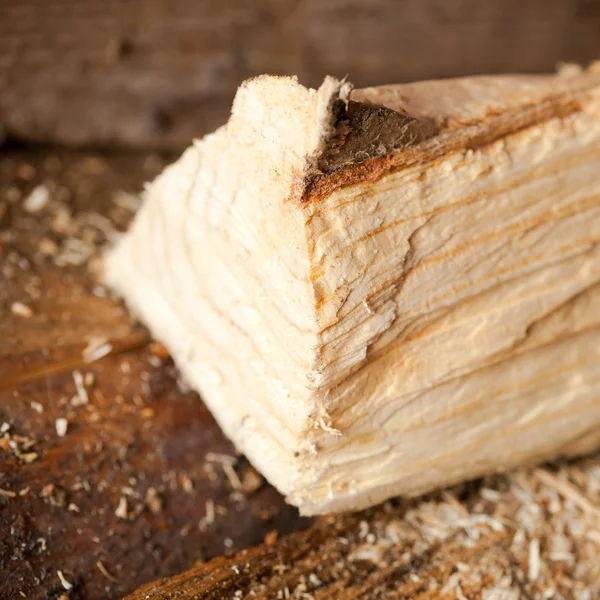 Log of wood, closeup — Stok Foto