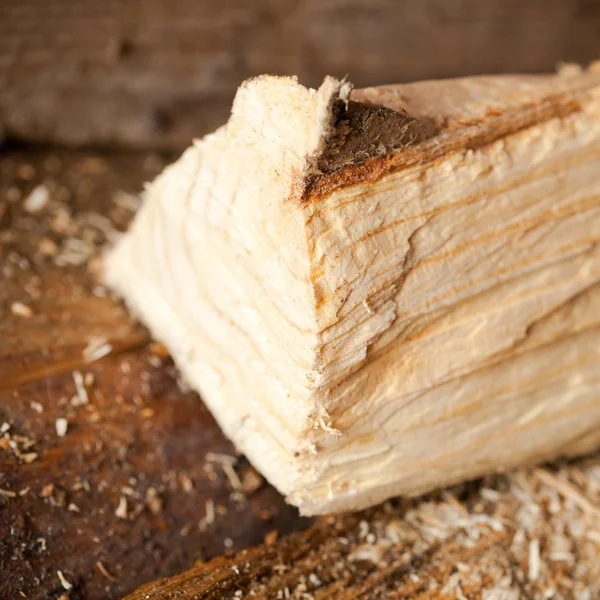 Log de madeira, close-up — Fotografia de Stock