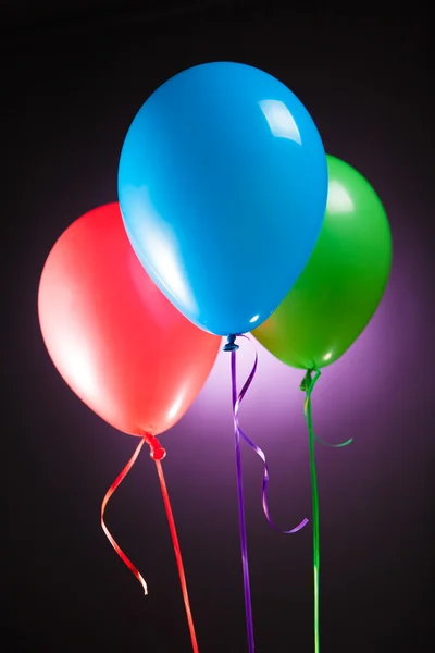 节日多色 rgb 气球 — 图库照片