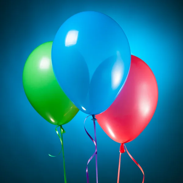 Festlich bunte rgb Luftballons — Stockfoto