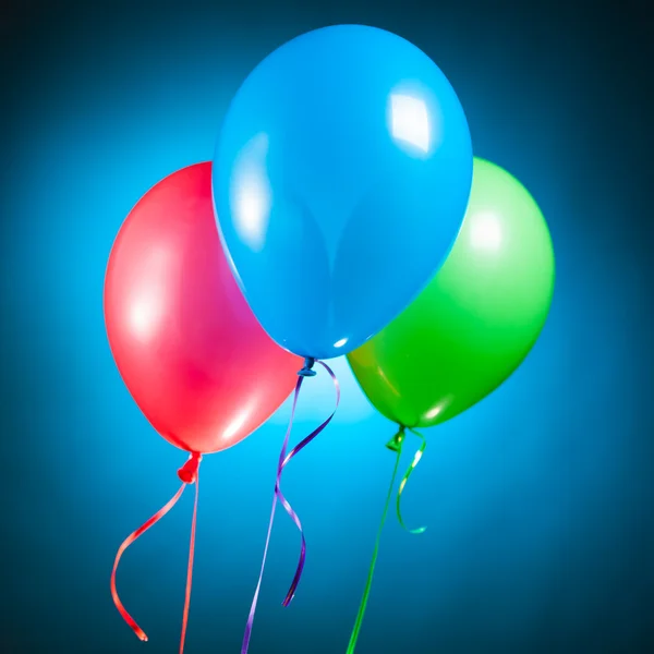 Feestelijke RGB Multikleur-lucht ballonnen — Stockfoto