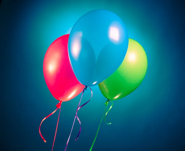 Festlich bunte rgb Luftballons — Stockfoto