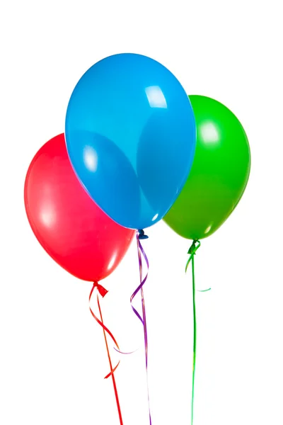 Святкові різнокольорові повітряні кульки rgb — стокове фото