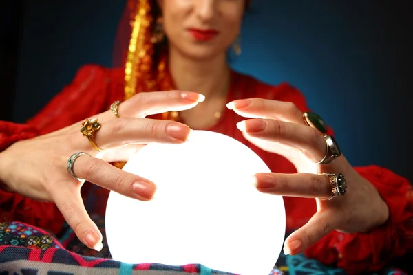 Fortune-teller's hands Royalty Free Stock Images