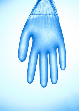 Abstract rubber glove clipart