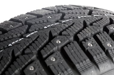 Winter thorn tire closeup clipart