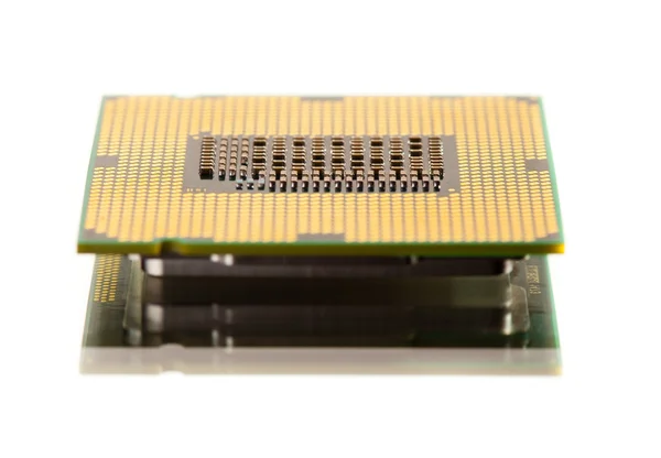 CPU processorn isolerad på vit — Stockfoto