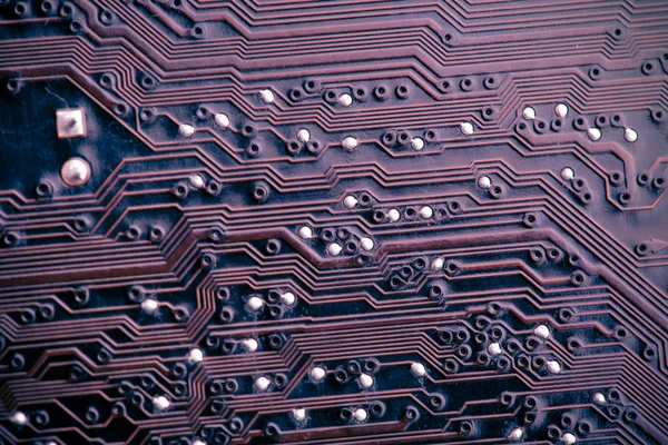 Printed circuit board tracks — Stok fotoğraf