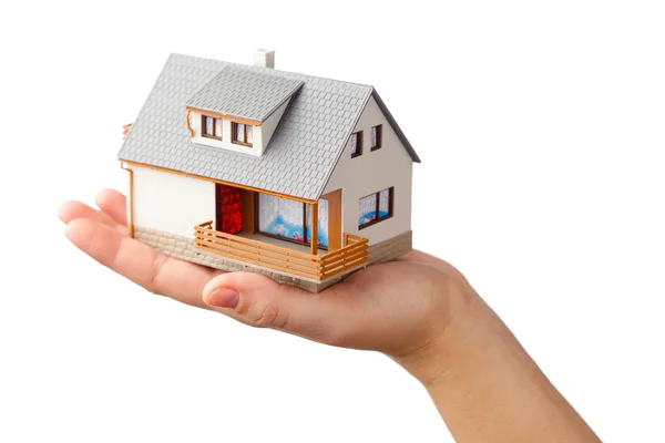 House on the hand — Stock Photo, Image