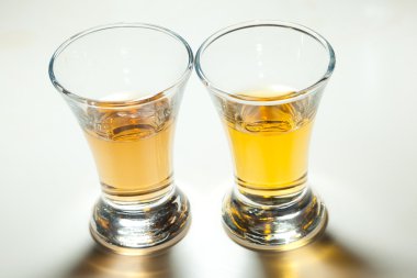 Small glasses with rum clipart