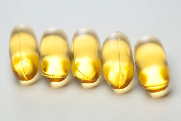 Omega-3 balık yağı kapsülleri şişko — Stok fotoğraf