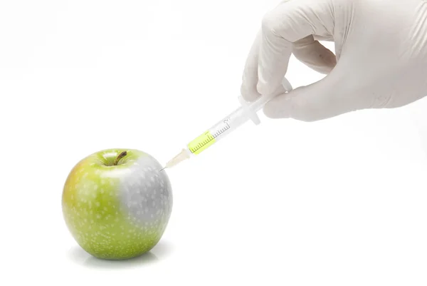 Experimenteren met transgene appels. — Stockfoto