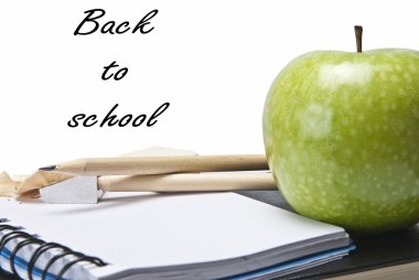 Still life about back to school clipart