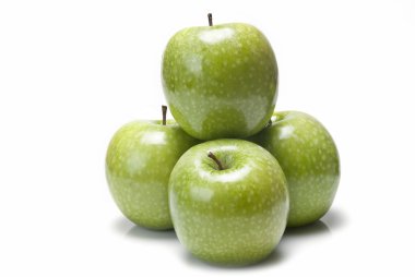 Beautiful green apples clipart