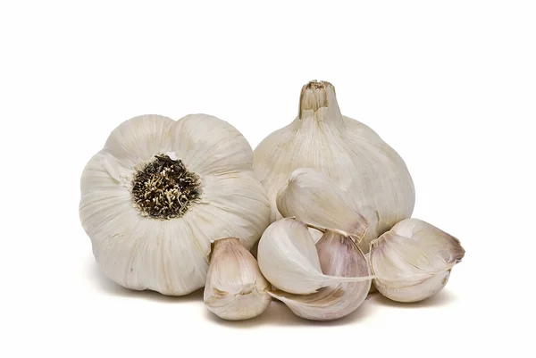 Garlic isolated over a white background. — Stock Photo, Image
