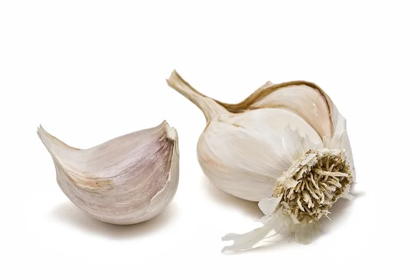 Garlic isolated over a white background. — Stock Photo, Image