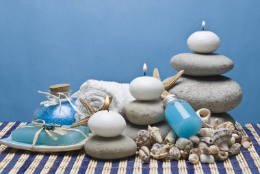 Blue spa background. clipart