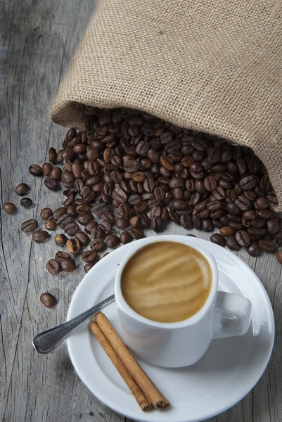 Stillleben über Kaffee. — Stockfoto