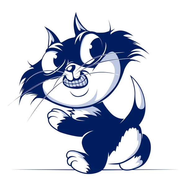 Catroon 猫的微笑 — 图库矢量图片