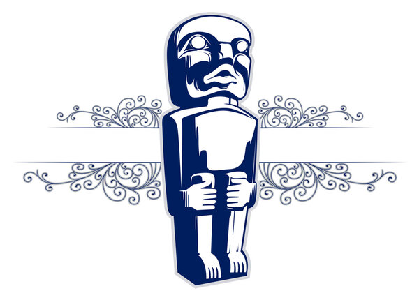 Monster stone statue mask