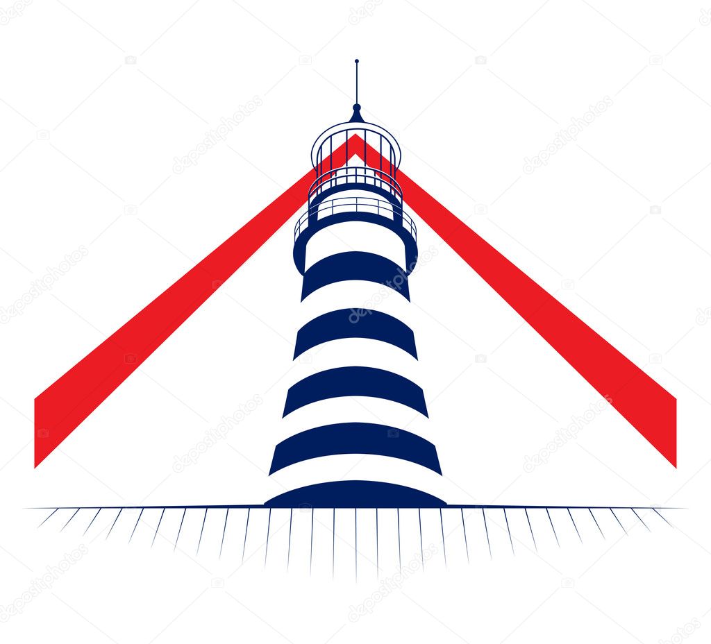 Lighthouse tower icon
