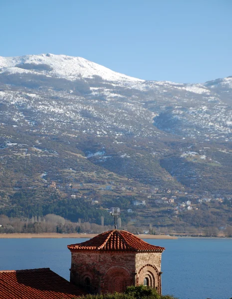 Ohrid lago y ciudad —  Fotos de Stock