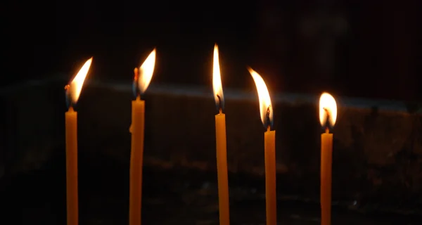 Κάψιμο των κεριών — Φωτογραφία Αρχείου