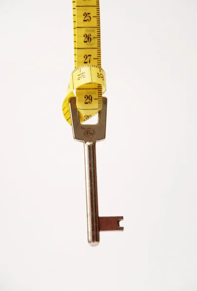 Faixa de chave e medida — Fotografia de Stock