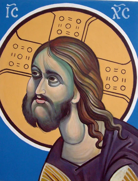Frescoe Jézus Krisztusról — Stock Fotó