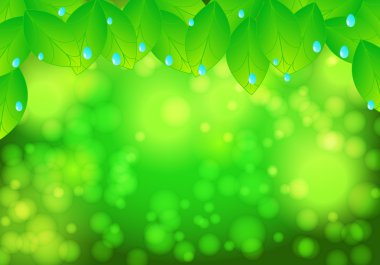 Beautiful green nature background clipart