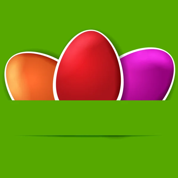 Beautiful Easter eggs illustration — Stock Vector