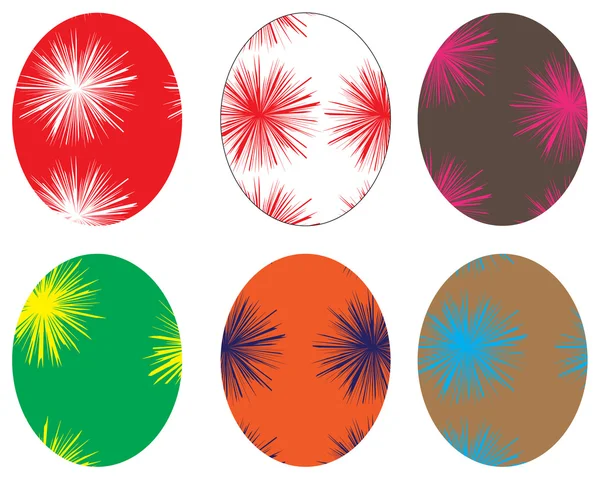 美丽的复活节蛋图 — 图库矢量图片