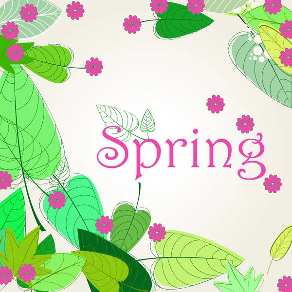 Lindo fondo de primavera ilustración — Archivo Imágenes Vectoriales