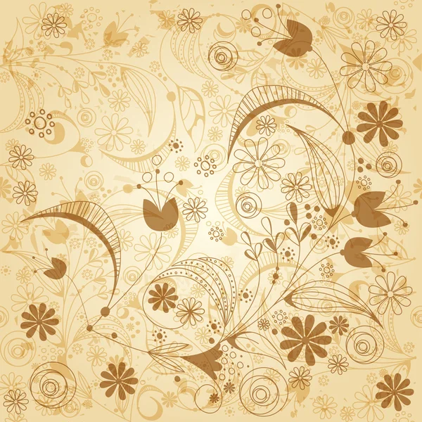 Όμορφη floral κάρτα Εικονογράφηση Αρχείου