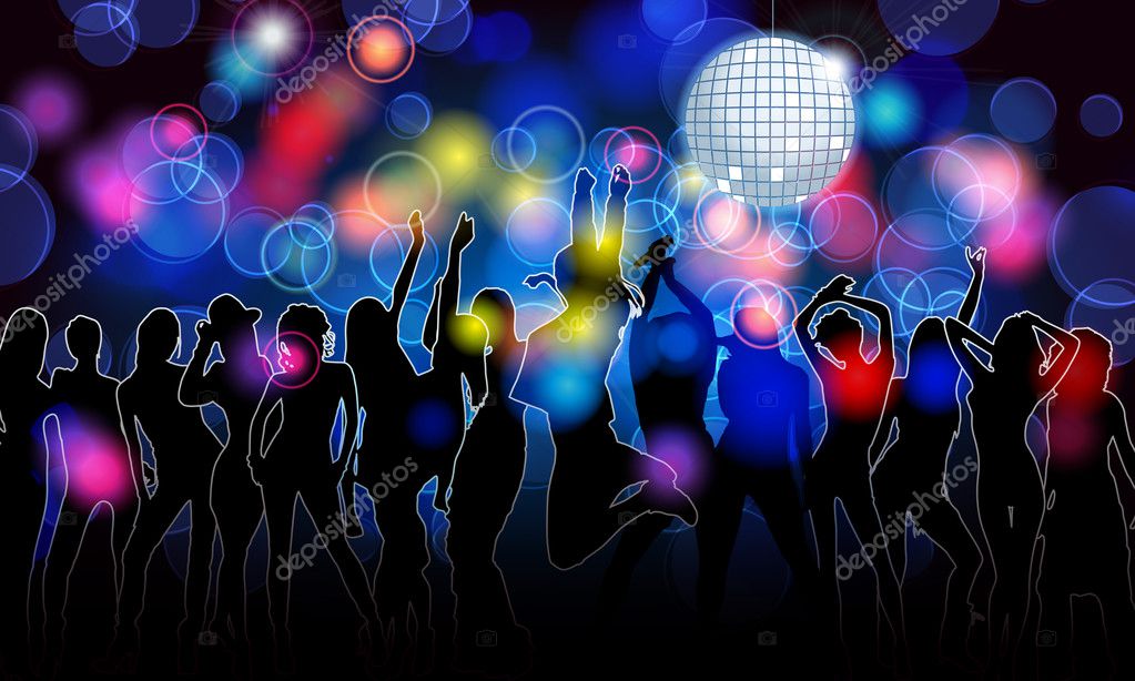 Colorful party silhouettes Stock Vector Image by ©glyph_studio #10252649