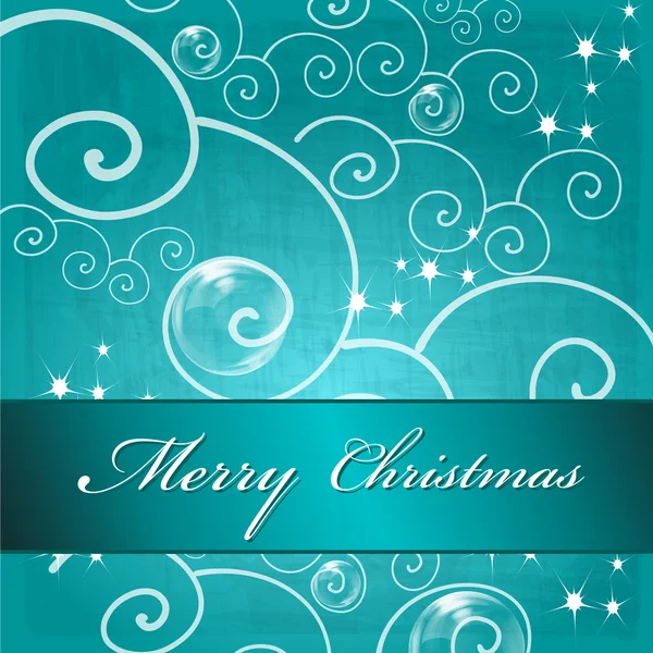 Bonito cartão de felicitações de Natal — Vetor de Stock