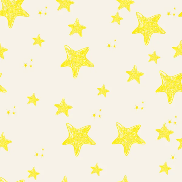 Naadloze schattige sterren achtergrond afbeelding — Stockvector