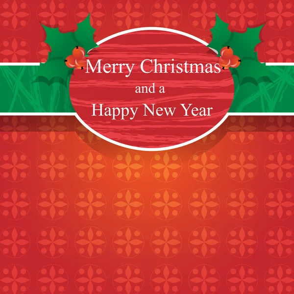 Cute Christmas greeting card — Stock Vector