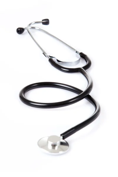 흰색 바탕에 stetoskop — 스톡 사진