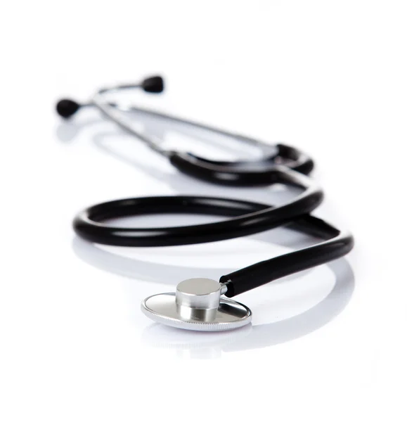 Stetoskop em um fundo branco — Fotografia de Stock