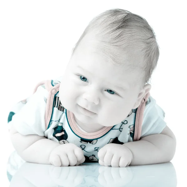 Toddler chłopiec na białym tle — Zdjęcie stockowe