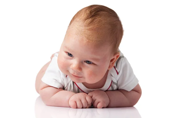 Toddler chłopiec na białym tle — Zdjęcie stockowe