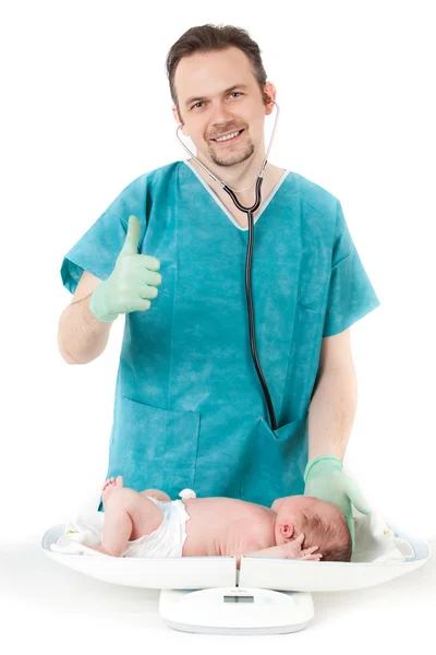 赤ちゃんの医師 — ストック写真