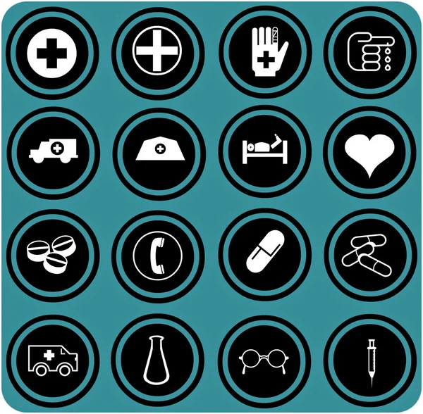Medical icons set. — Stock Photo, Image