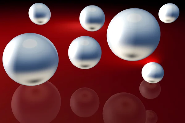 Abstrakter Hintergrund mit Blasen. Bälle abstrakter Hintergrund — Stockfoto