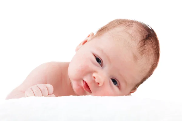 Bebek portresi. Beyaz adam güzel bebek çocuk — Stok fotoğraf